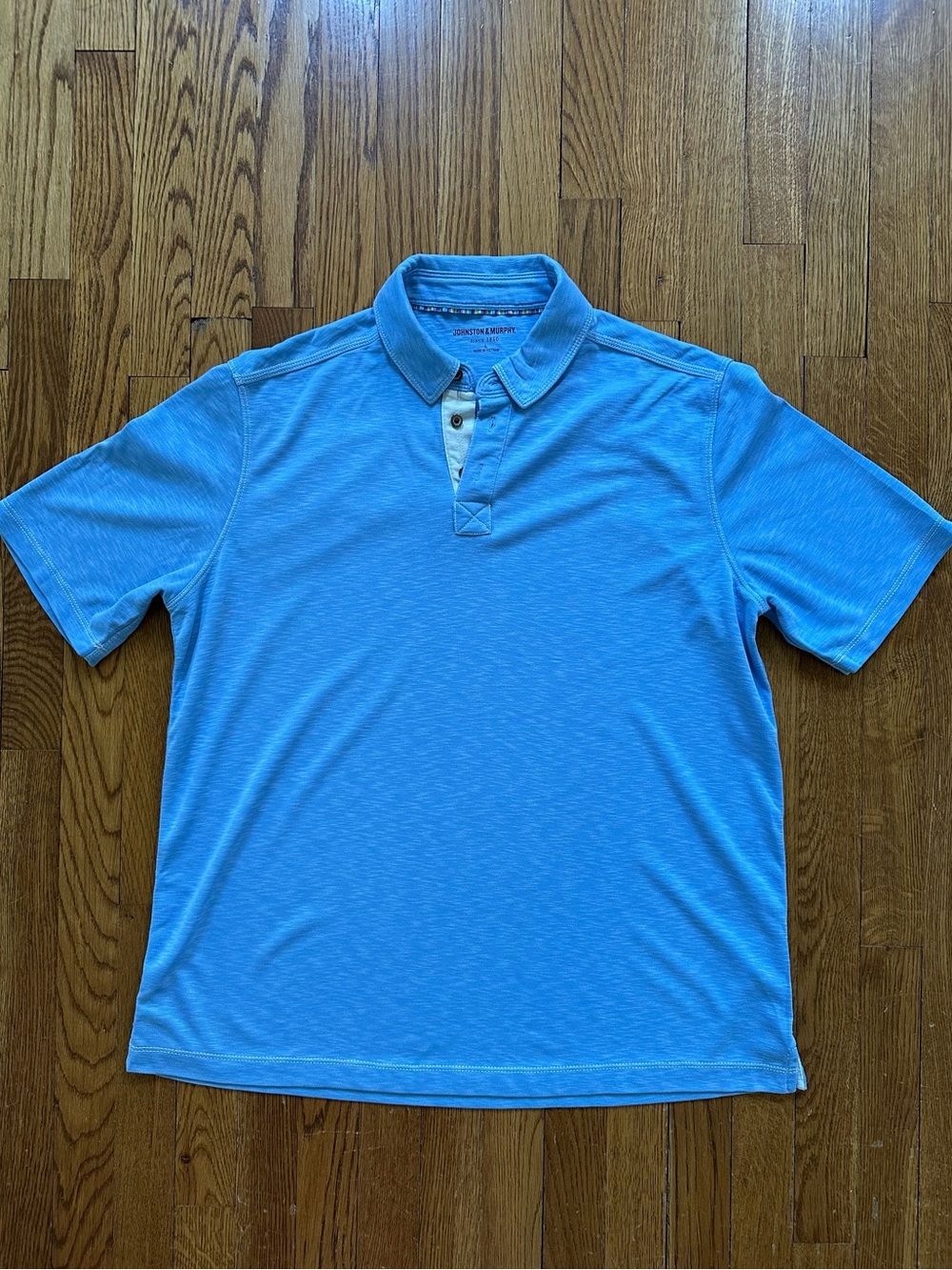 Johnston & Murphy Men’s Blue Polo Shirt Size Large